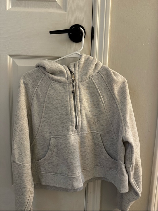 lululemon athletica Jackets & Blazers - lululemon athletica Light Gray Half-Zip Hoodie